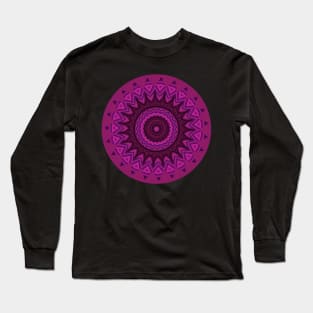 Mandala purple Long Sleeve T-Shirt